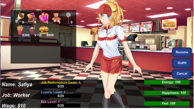 Hire Me, Fuck Me, Give Me A Raise! Fast Food Apk Android Adult Hentai Game Latest Version Download (1)