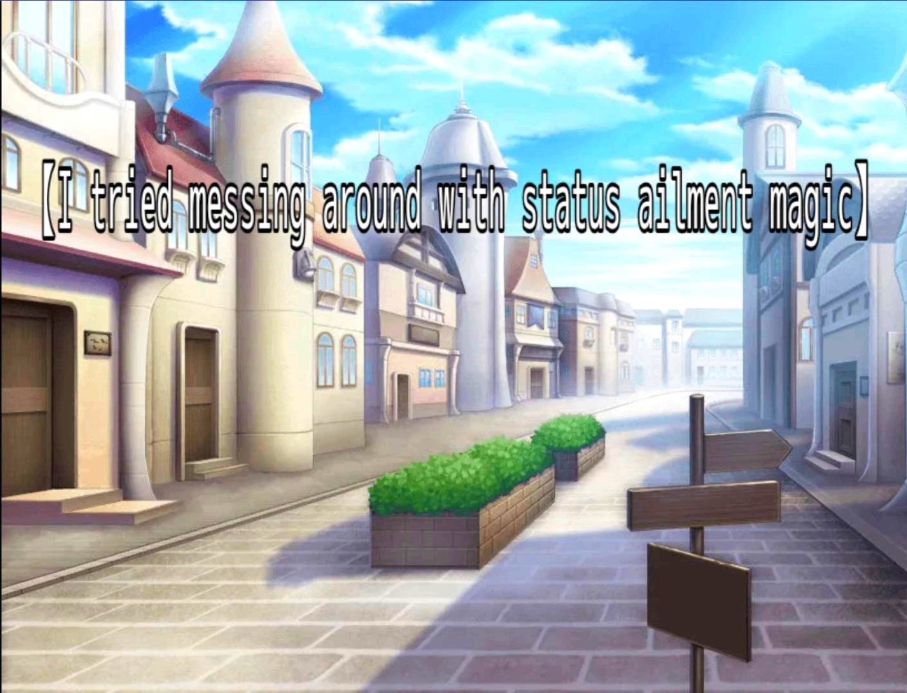 I tried doing whatever I wanted with abnormal status magic Banner