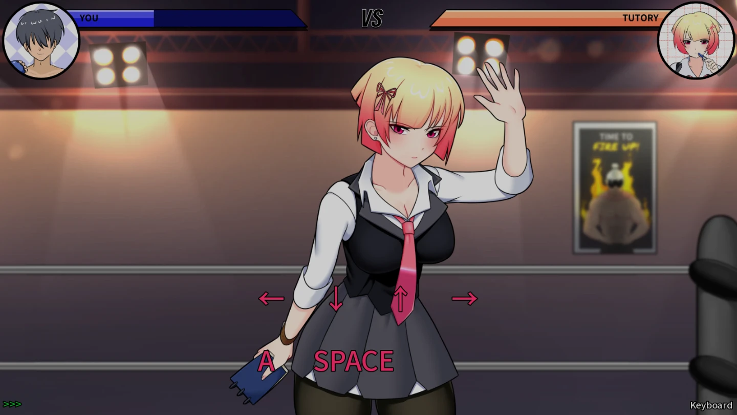 Undergirl Submission Path With Keyboard