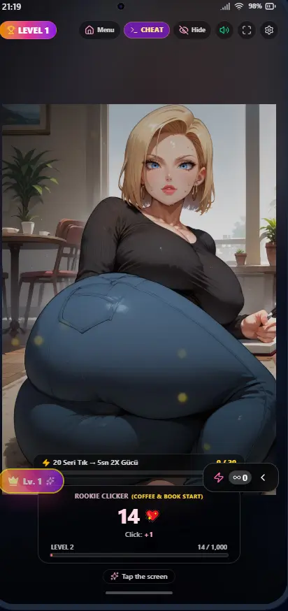 Dragon Ball Android 18 Clicker
