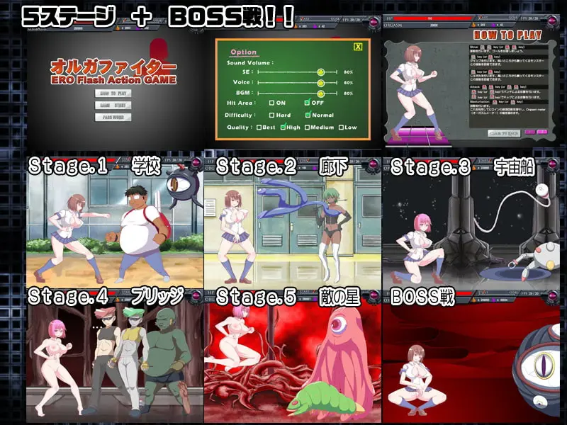 Orgafighter - ERO Flash Action GAME